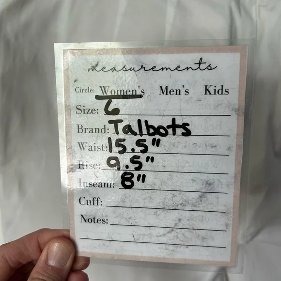 Talbots White Bermuda Perfect Short Size 6 - Picture 3 of 10